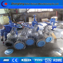 Oil field manual operated big size gate valve
